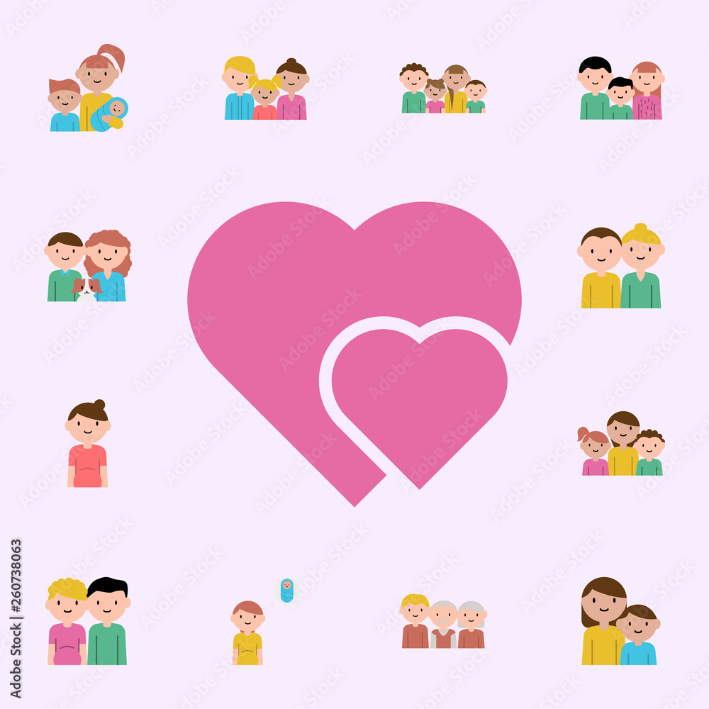 love, heart cartoon icon. family icons universal set for web and mobile love, heart cartoon icon. family icons universal set for web and mobile