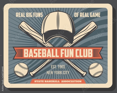 Baseball sport league fan club