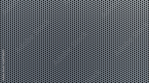 Abstract Textured Pattern with Round Holes Industrial Background Top View