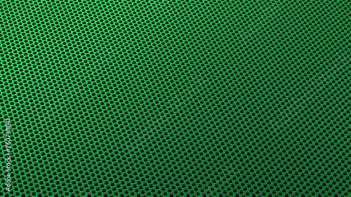 Industrial Metall Steel Iron Holes Pattern Sieve Isometric Green