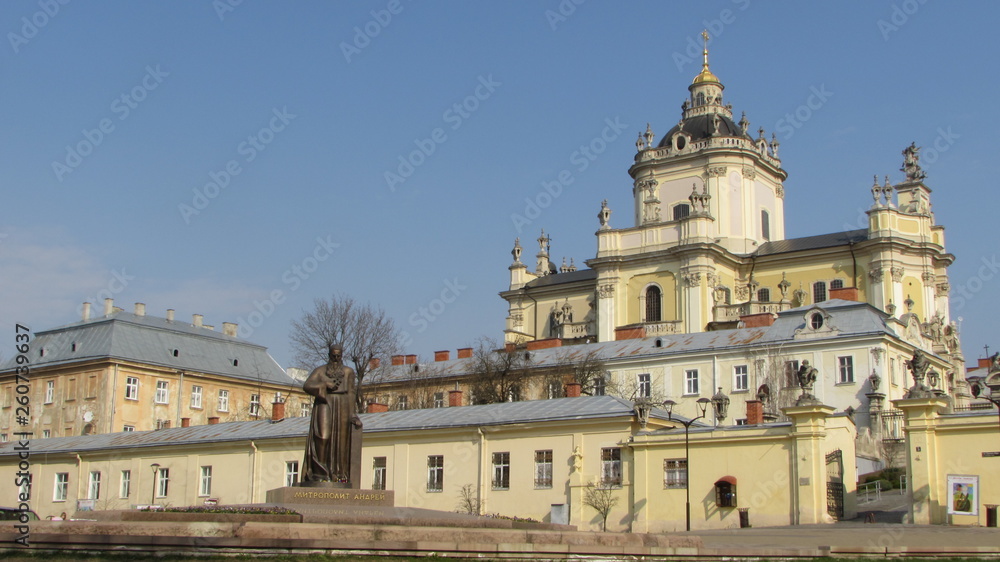 Fototapeta premium saint george cathedral in the lviv ukraine