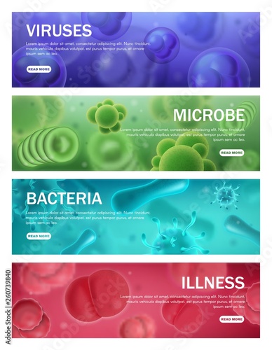 Viruses, bacteria and microbe infections