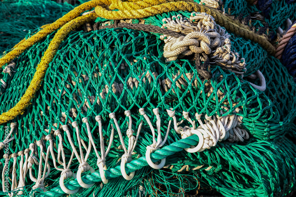 Grüne Fischernetz Textur