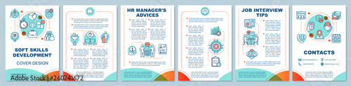 HR soft skills brochure template layout