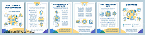 HR soft skills brochure template layout
