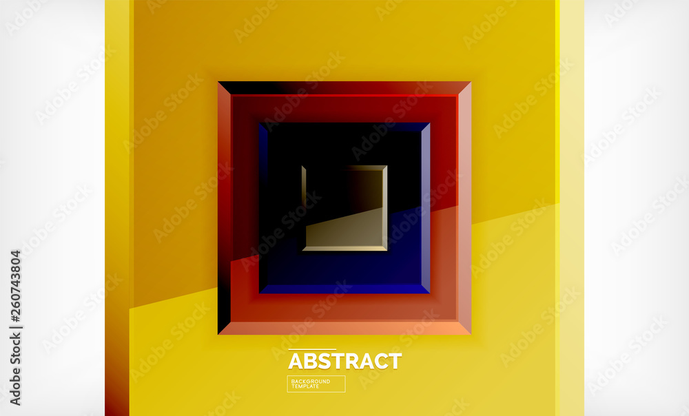 Geometric abstract background, modern square design Geometric abstract background, modern square design