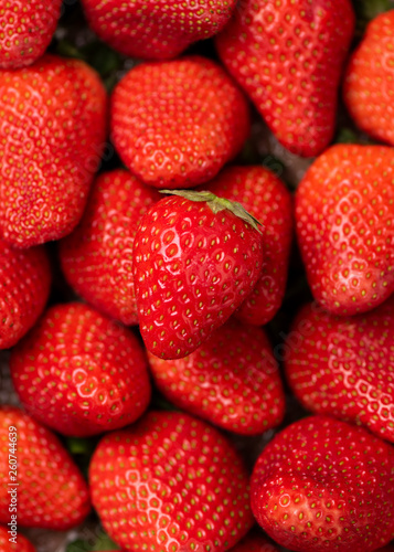 Close up Fresh strawberry
