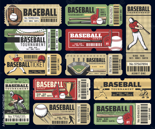 Baseball sport cup tournament tickets