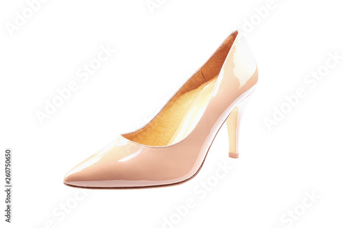 Glossy high heel women shoes