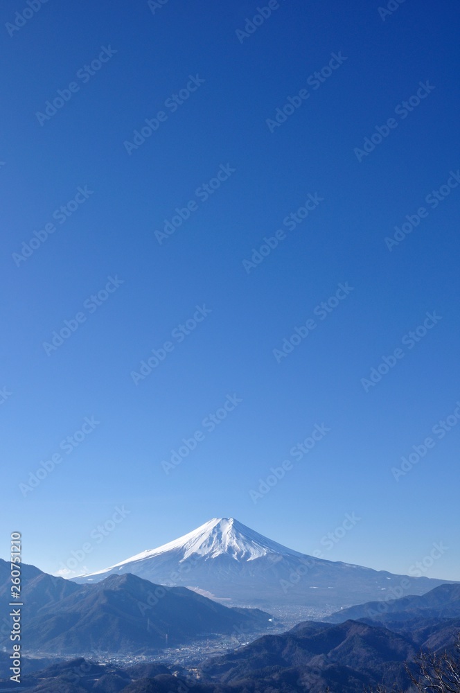 青天に富士山