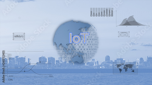 先進テクノロジー　5G AI 人工知能　日本人　素材　背景　グラフィック　イラスト　ブロックチェーン フィンテック ビジネス　パートナー　成功　マネージャー　契約　協力　会社 Fintech IoT MaaS ICT © Imaging L