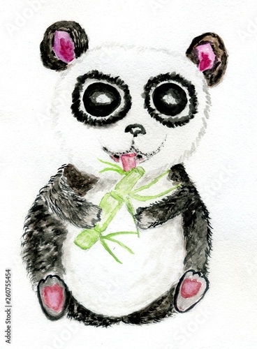 Cute painted panda © AnnaPa