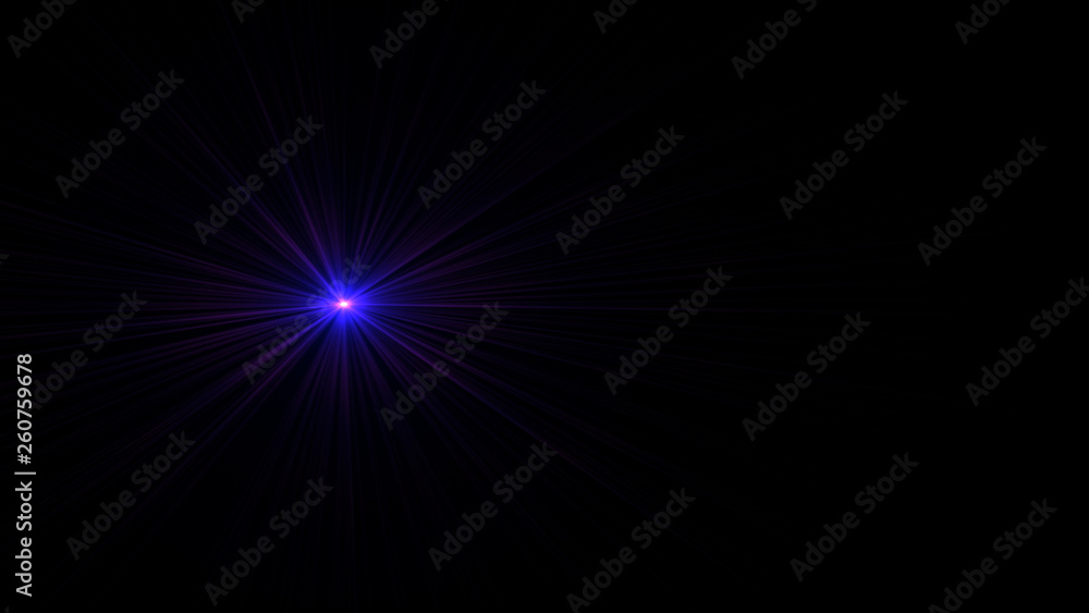 Obraz premium blue lens flare