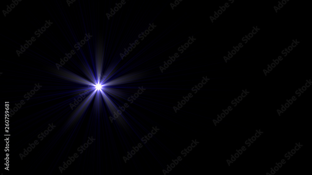 blue lens flare