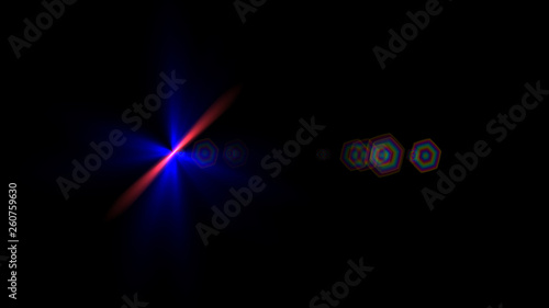 blue lens flare