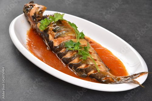 fish with sauce