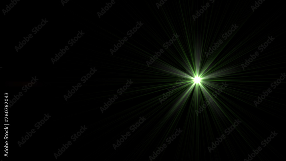 green lens flare