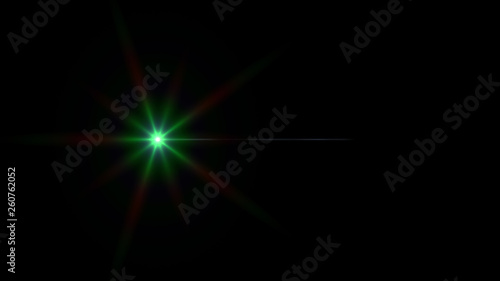 green lens flare