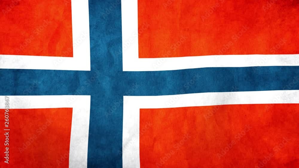 flag of Norway waving in thr wind flag of Norway waving in thr wind