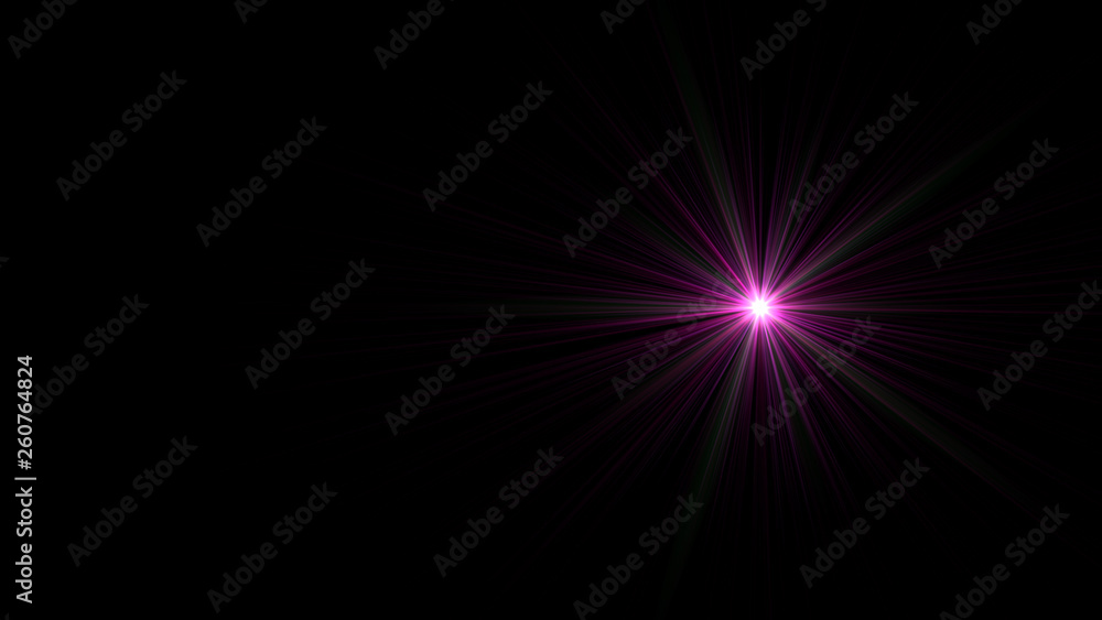 magenta lens flare