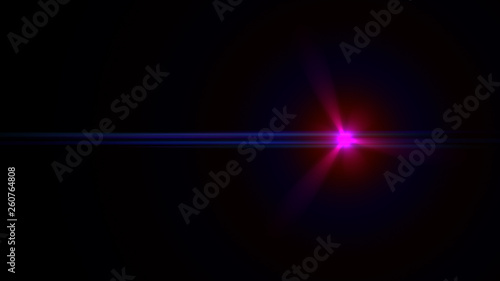 magenta lens flare