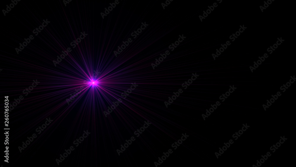 magenta lens flare