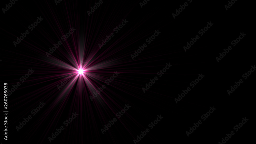 magenta lens flare