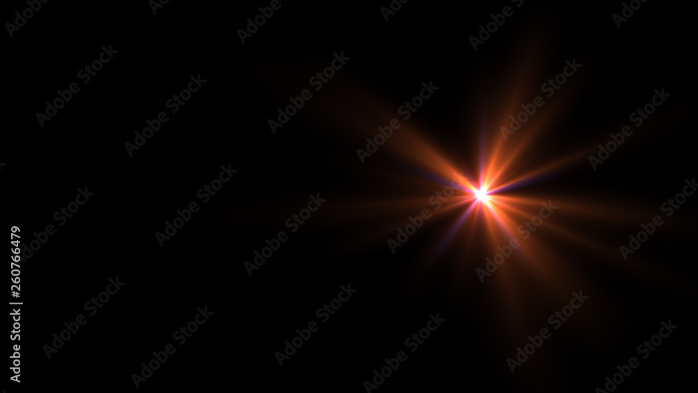 orange lens flare