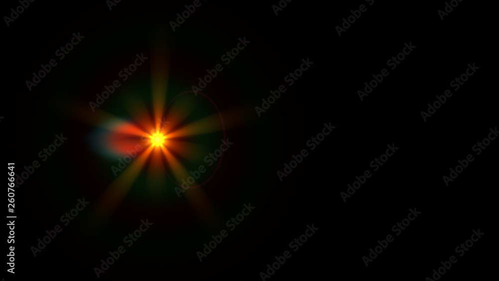 orange lens flare