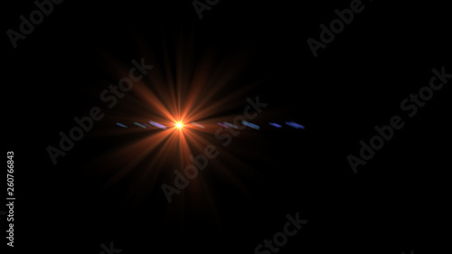 orange lens flare