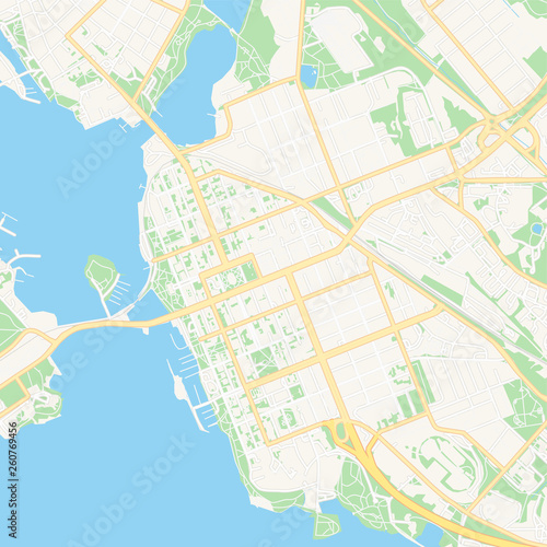 Vaasa  Finland printable map