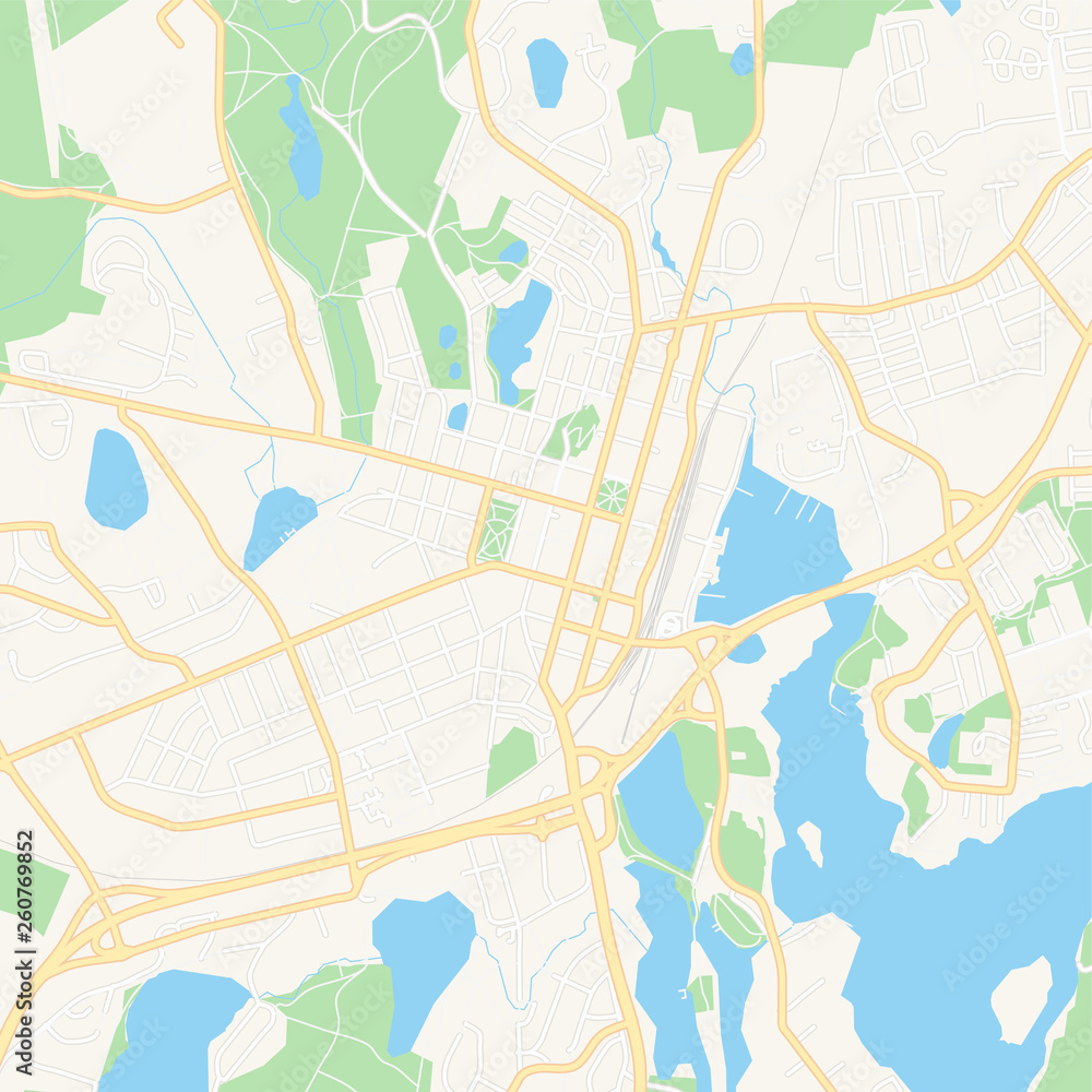 Mikkeli, Finland printable map