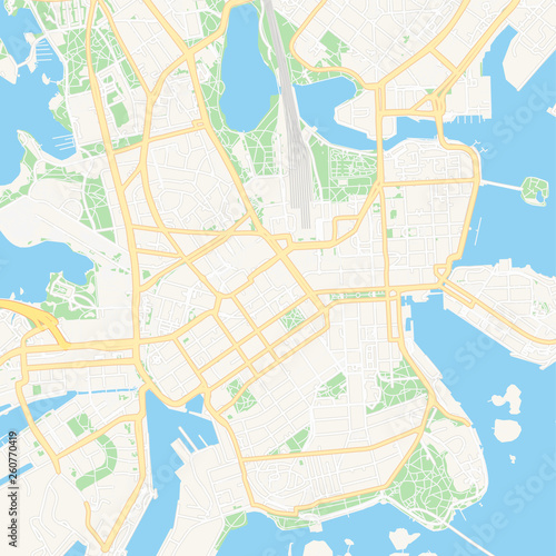 Porvoo, Finland printable map