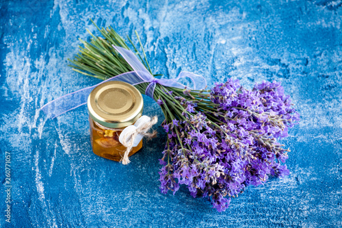 Lavender bouquet with oil