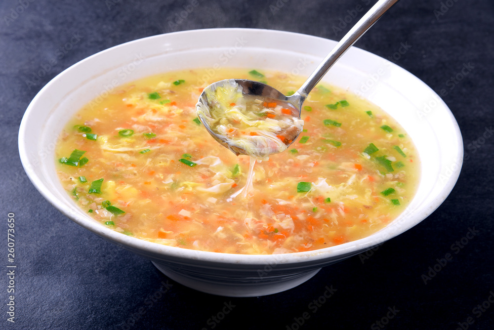 bowl of vegetable soup bowl of vegetable soup