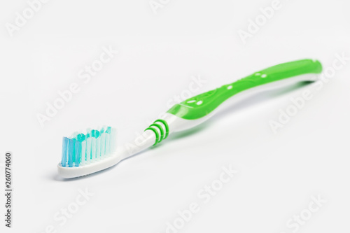 New toothbrush isolated on a white background