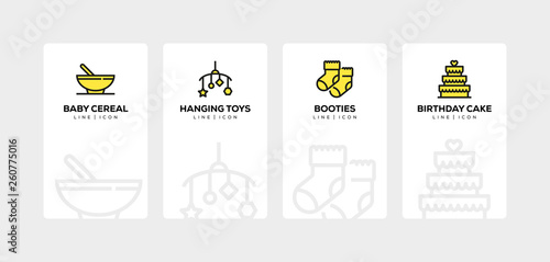 BABY LINE ICON SET