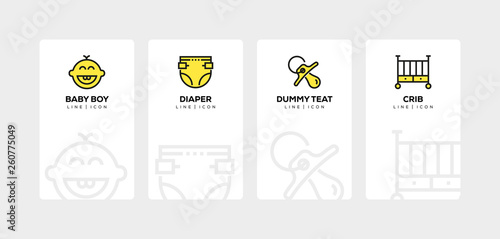 BABY LINE ICON SET