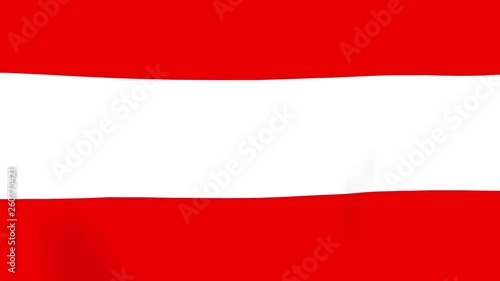 flag of Austria waving in wind