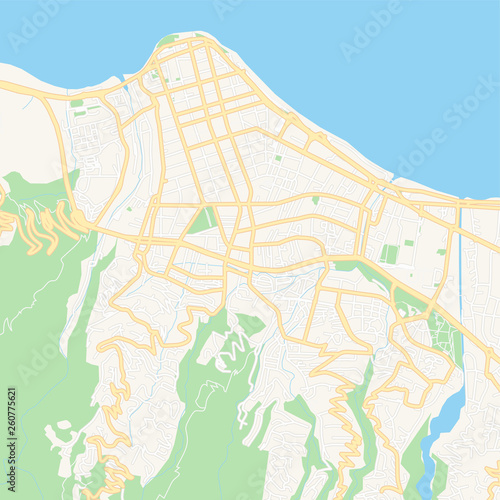 Saint-Denis, France printable map