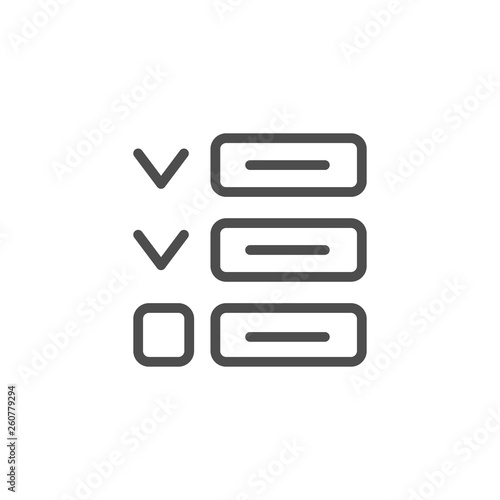 To do list line icon
