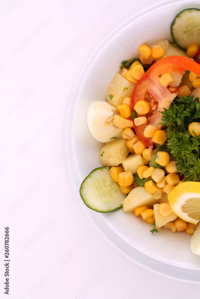 Potato Salad with vegetables 