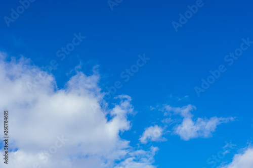 Sunshine clouds sky during morning background.  Blue white pastel heaven soft focus lens flare sunlight