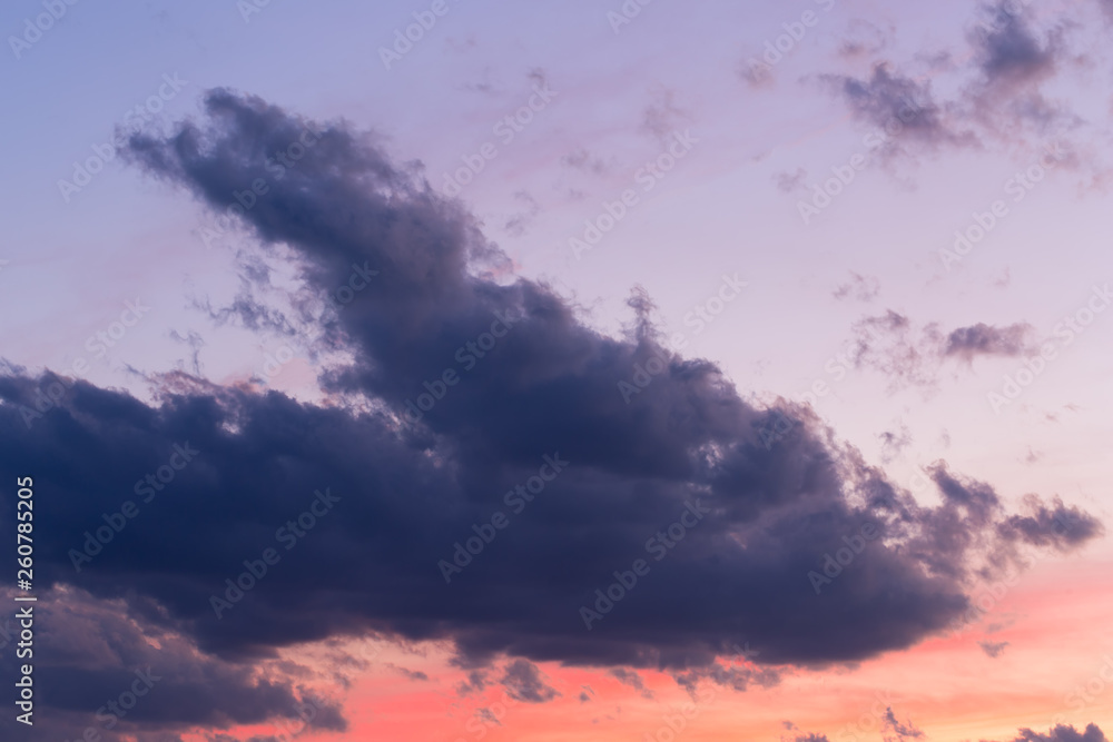 Dramatic Sunset with Dark Clouds Dramatic Sunset with Dark Clouds