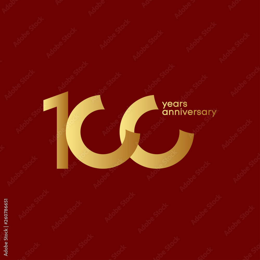 100 Years Anniversary Vector Template Design Illustration 100 Years Anniversary Vector Template Design Illustration