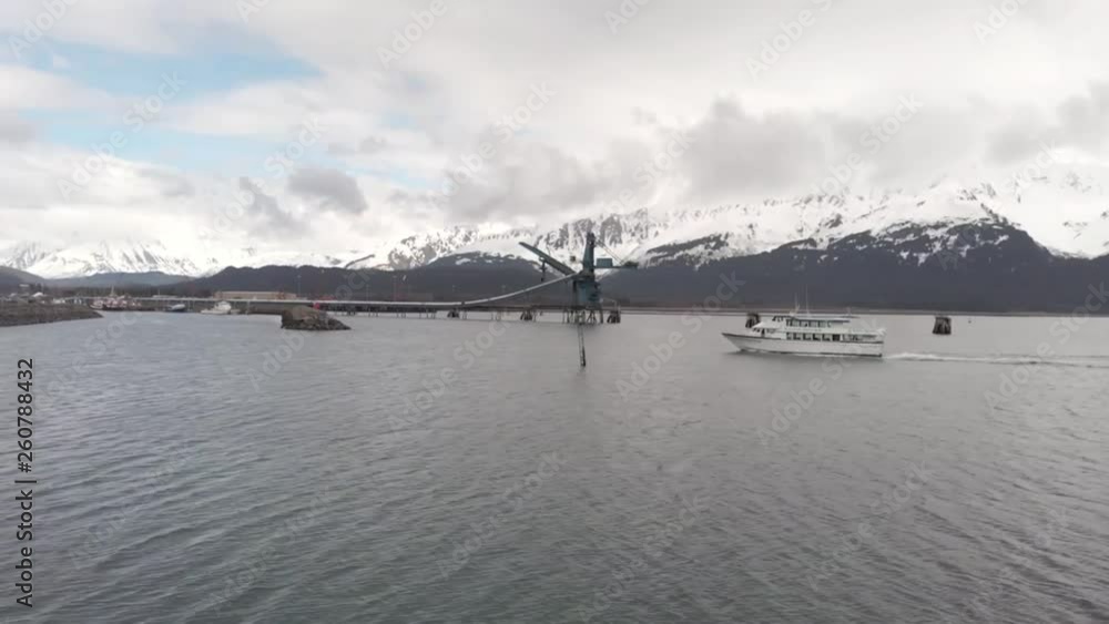 Cruise boats in Alaska taking tourists out wildlife viewing Cruise boats in Alaska taking tourists out wildlife viewing