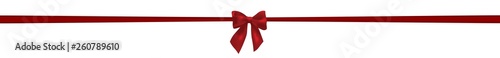 Panorama Banner Schleife rot Geschenk Präsent
