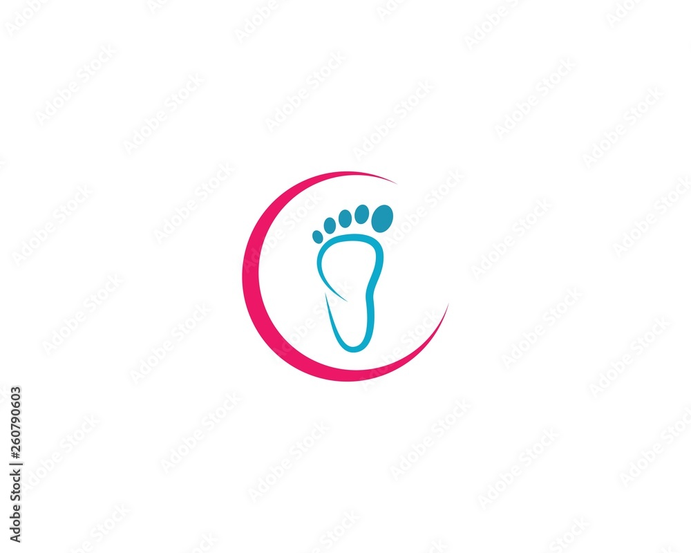 Foot therapist logo vector Foot therapist logo vector