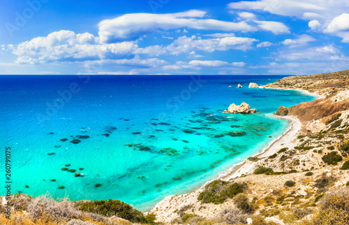 Best beaches of Cyprus island - Petra tou Romiou, famous as a birthplace of Aphrodite © Freesurf