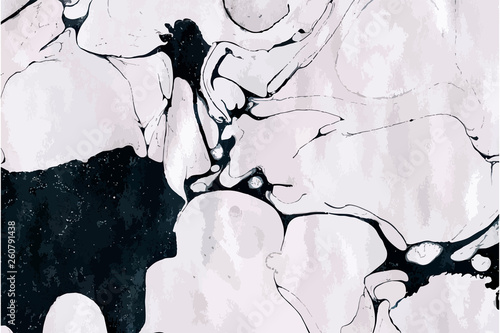 Black and white marble vector background.